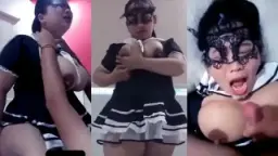 Tante Miraindira Menggoda Dengan Kostum Pelayan Yang Bikin Merem Melek