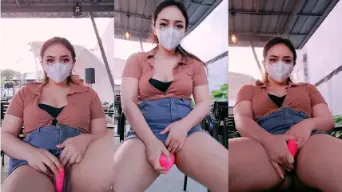 Ravicha Colmek Getar Panas Di Tempat Umum Bikin Makin Liar